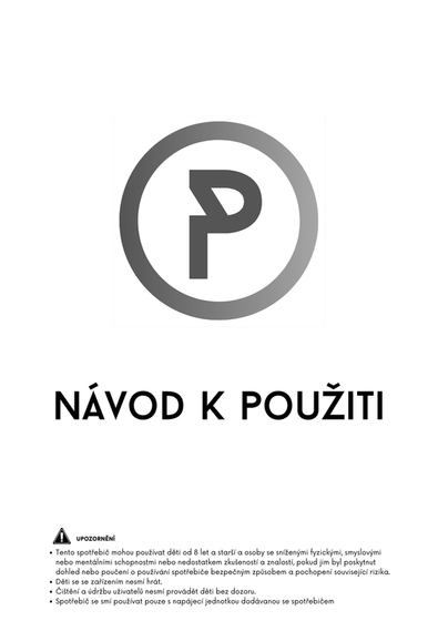 Cover of the Czech user manual, titled NÁVOD K POUŽITÍ beneath the PONIC mark.
